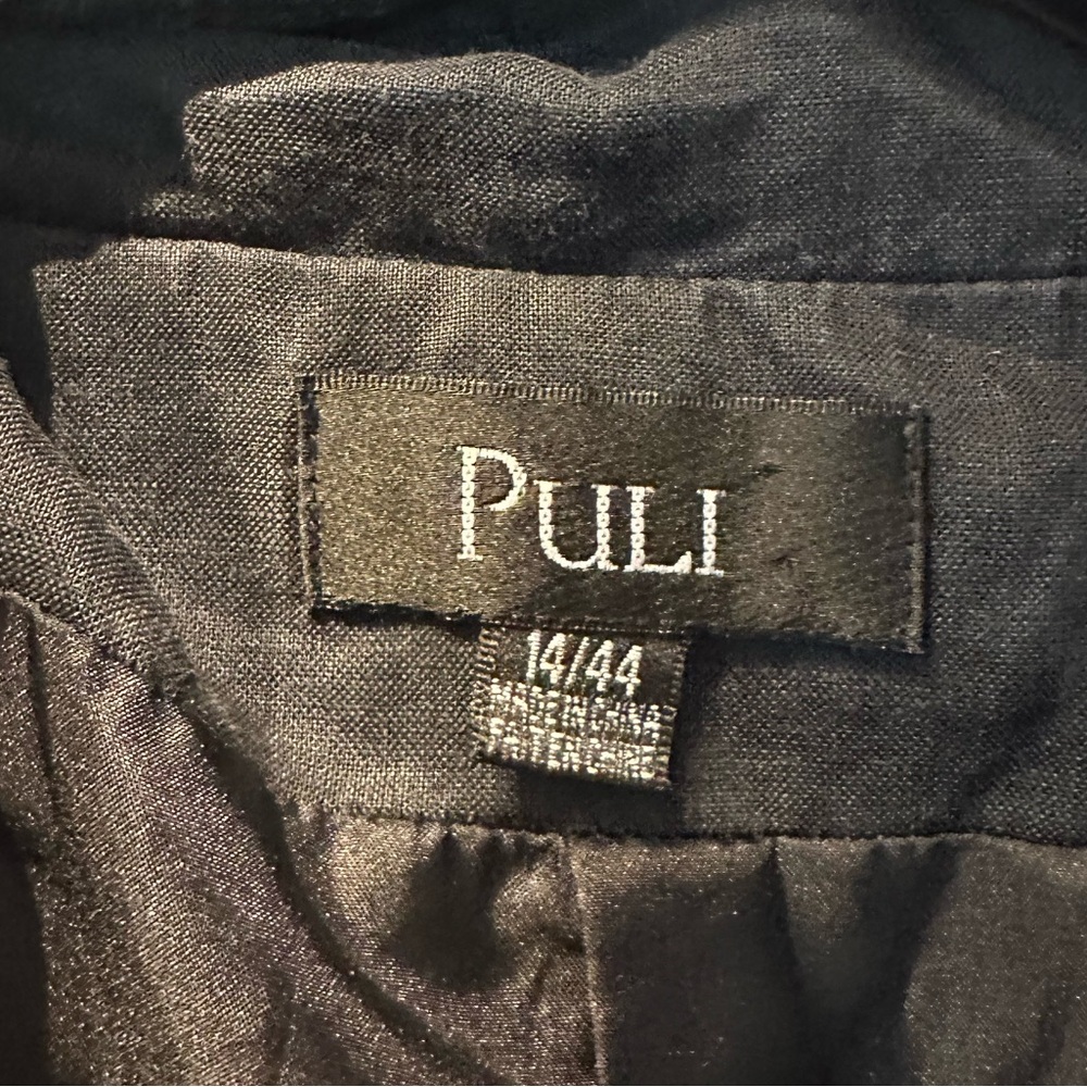 4 for $10!! Sz 14 PULI Black Zip-Up Jacket, Button-Up - Picture 4 of 7